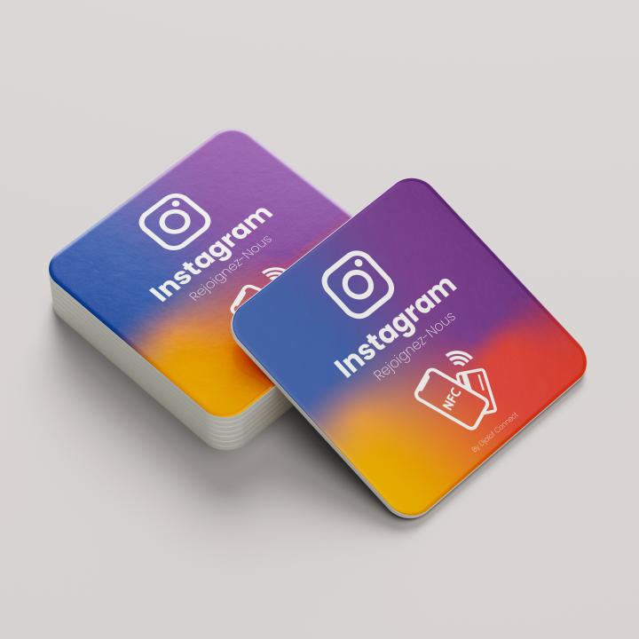 Plaque reseaux sociaux et google avis