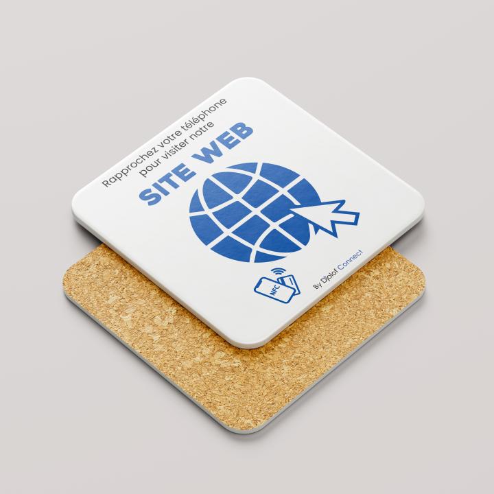 Plaque reseaux sociaux et google avis